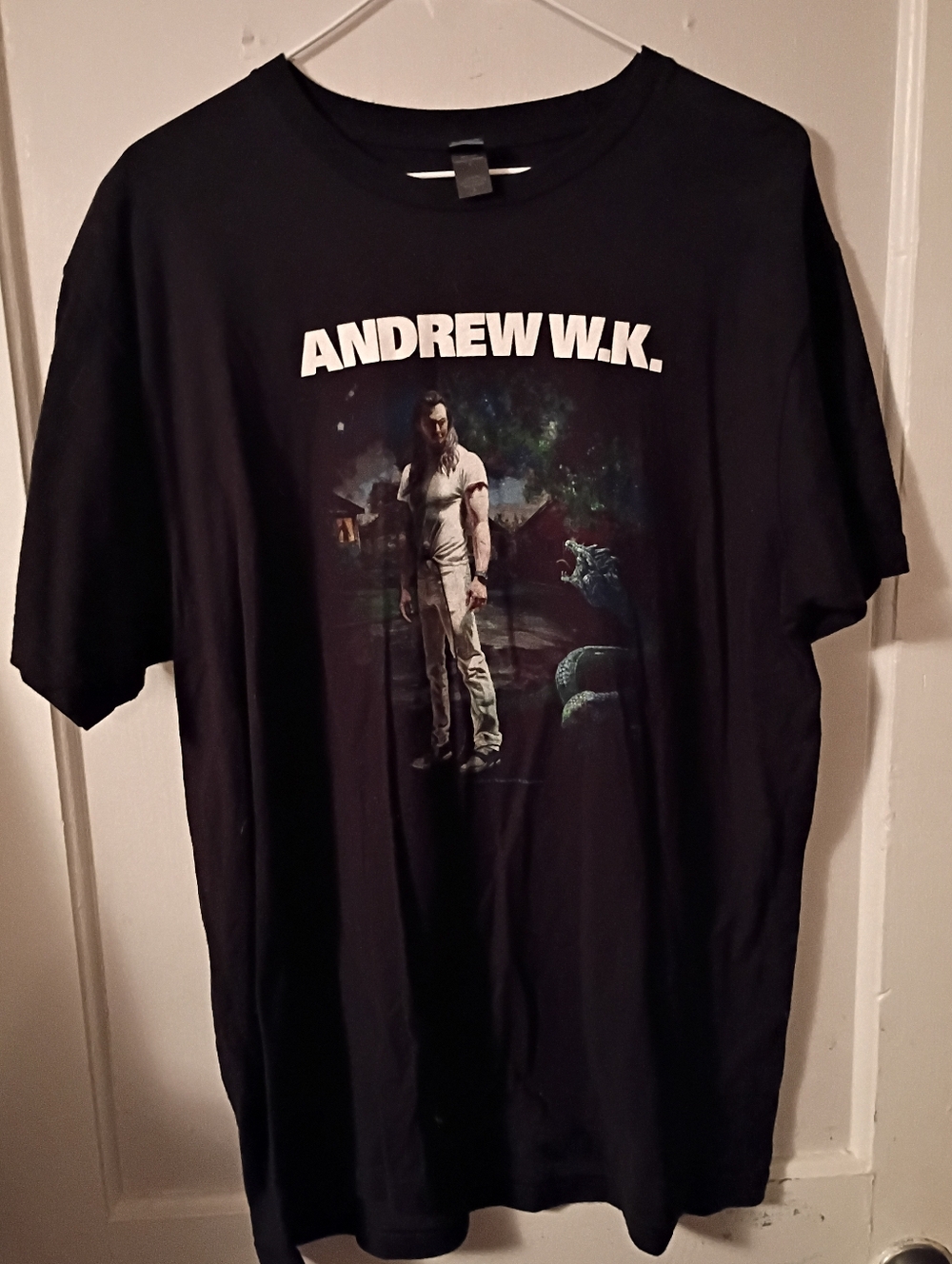 Andrew W.K. 2018 You're Not Alone Tour T-Shirt Size  Large